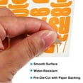 thumbnail image 3 of Uxcell Vinyl Letters Numbers Stickers Kit, Self Adhesive Decals for Mailbox, Sign Orange 612 Pieces 6 Sheets, 3 of 6