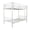 White, variant on IVV Twin over Twin Steel Bunk Bed Frame with Reversible Left/Right Ladder, 13" Safety Guardrail, Metal Slats Support, No Box Spring Needed, Under-Bed Storage Space, White