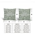 thumbnail image 3 of Sage Green Boho Throw Pillow Covers 18x18 Inch Bohemian Carpet Ethnic Pillow Cases Vintage Geographic Persian Rug Farmhouse Throw Pillows Set of 2 Home Decor for Room Porch Patio Couch Outdoor, 3 of 6
