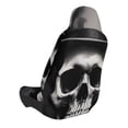 thumbnail image 2 of Fuzoiu Black White Hat Skull Print Elastic Car Seat Covers, Seat Cover Protector,Universal Fit Interior Covers for Most Cars,Washable Seat Cover Non Slip for SUV,Sedan,Van, 2 of 5