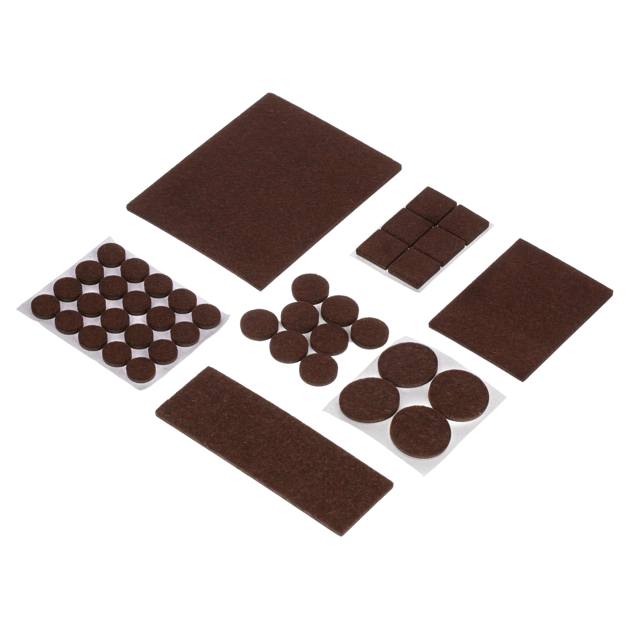 (6 pack) MinnARK Premium Felt Furniture Pads - 333 Pc - Brown - Assorted Sizes