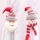 thumbnail image 4 of Yuarrent Tela Navidad ventana cortina hebilla portátil lindo Navidad temática lavable reutilizable hogar sala de estar sombrilla sujetador Kits de decoración para fiestas Papá Noel Yuarrent HA069198-01, 4 of 6