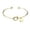 L, variant on Valentine's Day Heart Pendant Knotted Letter Bracelet Fashion Open Shaped 26 Charm Bracelets for Women