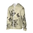 thumbnail image 2 of Sigee Vintage Floral Print UPF50+ Men's Sun Protection Hoodie Shirt SPF UV Shirt Long Sleeve Fishing Outdoor Lightweight, S-3XL, 2 of 9