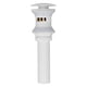 thumbnail image 1 of Pop-up Drain Stopper, Bouncing Press, Deodorizing, Bathroom Sink Drain for Home, White with Hole, 1 of 4