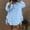 Light Blue, variant on Women's Tops Plus Size Tunic Loose Long Sleeve Athletic Shirts Womens Fall T Shirts Birthday Gifts