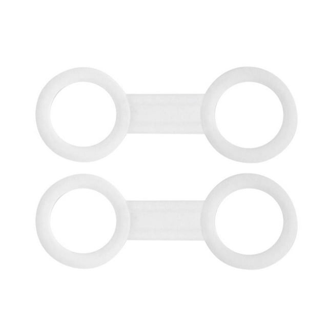 koolsoo 2pcs Clear Silicone Snorkel Clip Keeper Holder for Attaching to Diving Transparent