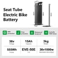 thumbnail image 5 of YOSE POWER 36V 15Ah Black Silverfish Ebike Battery Electric Bike Lithium Battery with Charger, 5 of 8