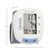 Bluestone Automatic Blood Pressure and Pulse Monitor with Wrist Cuff and Storage Case