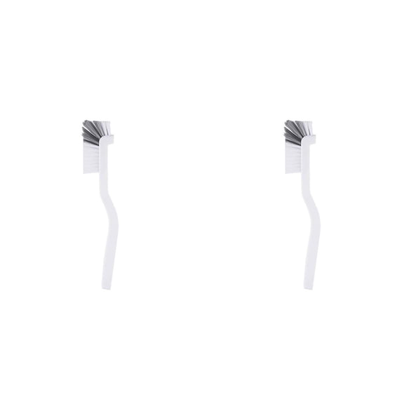 Torch 2Pcs Crevice Cleaning Brush, 1.6x10 inch Kitchen Small Cleaning Brushes for Tight Spaces, Corner Brush for Cleaning, L-shape Brush Head Design, 360° Cleaning is More Convenient