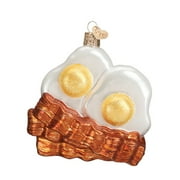 Old World Christmas Bacon And Eggs Glass Blown Ornament