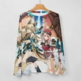 thumbnail image 5 of Genshin Impact Women's Pajama Top 3D Digital Print Sleepwear Trendy Crewneck Pullovers Long Sleeve Shirts S, 5 of 8
