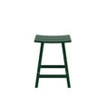 thumbnail image 3 of GARDEN 24" Inches Adirondack Plastic Outdoor Bar Stools for Patio, Dark Green, 3 of 6