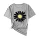 thumbnail image 3 of Camisas de Manga Corta para las Mujeres Moda Casual Impresión Cuello Redondo Suéter Tee Blusas, 3 of 3