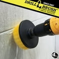 thumbnail image 2 of Drillbrush Bathroom Cleaner Drill Attachment – Bathtub Cleaning Supplies - Yellow Drill Brush Bathtub Scrubber - Carpet Scrubber - Bathroom Accessories - Stone Bath Mat Cleaner Spin Brush for Shower, 2 of 8