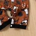 thumbnail image 5 of Toimothcn Infants Boys Romper Jumpsuit Short Sleeve Cute Cartoon Cow Printed Lapel Romper Soft Loose Fit Jumpsuit Comfy Newbron Clothing, 5 of 6