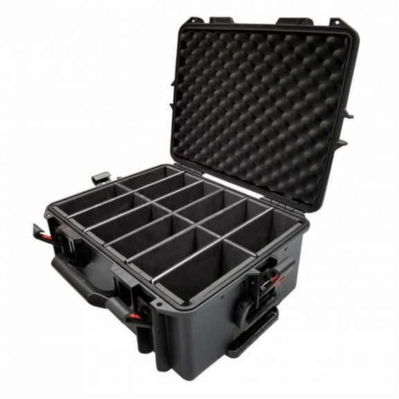 ProX XM-MAXI12 VaultX Watertight Case for 12 ApeLabs MAXI Lights W/Extendable Handle and Wheels