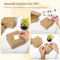 thumbnail image 4 of 24 cajas de papel maché, cajas de regalo pequeñas cuadradas con tapas, cajas vacías de cartón kraft de 3,9 pulgadas para joyería, contenedores de papel sin terminar para pintura y manualidades, 4 of 6