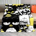 thumbnail image 4 of Manta de franela negra Sanrio Bad Badtz Maru Keroppi de 6 tamaños, manta para sofá, manta para el almuerzo, periféricos de anime, regalo, 4 of 5