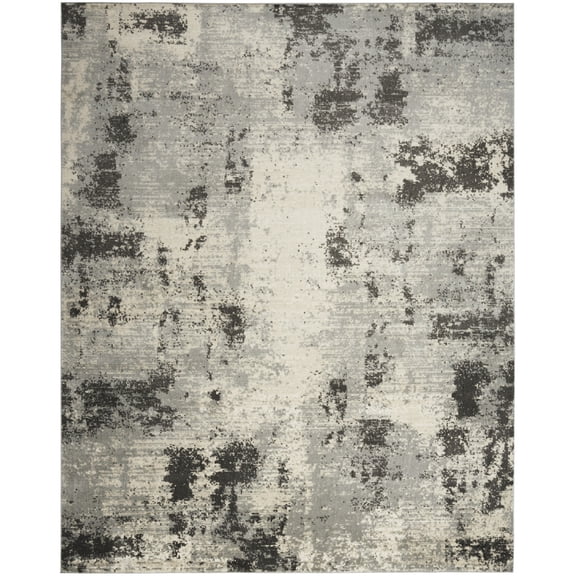 HomeRoots 553168 5 x 7 ft. Cream Abstract Rectangle Area Rug