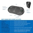 thumbnail image 3 of Altavoz Bluetooth para coche Besign BK06 con clip de visera Bluetooth 5.0, 3 of 8