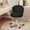 Black, variant on WXJHL Home Office Chair with Wheels PU Leather Swivel Drafting Chair with Back Rolling Round Stool Height Adjustable Work Task Vanity Salon Spa Stool Chair ( 13.8 * 2 * 9.9)