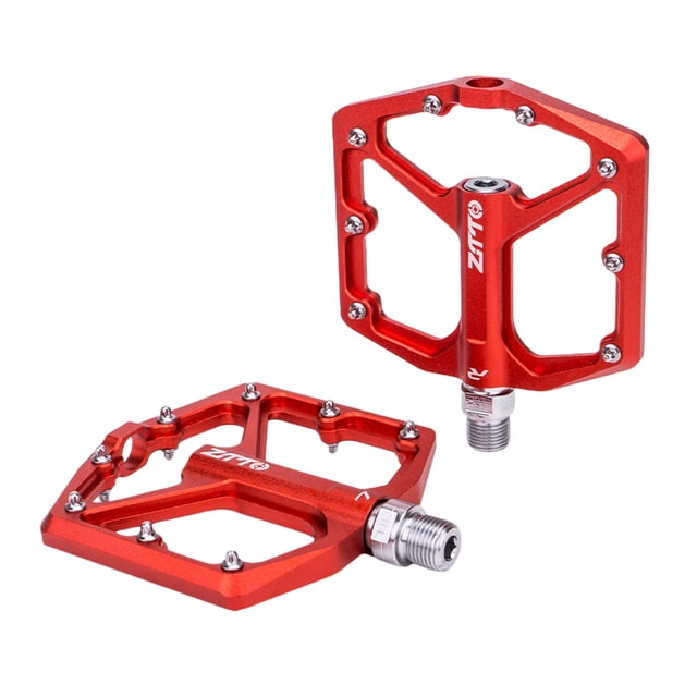 ZTTO JT07 1 par de 1 par de bicicletas Pedal de acero Axis 32 Picos de color sólido Pedales de bicicleta Ciclo de ciclismo al aire libre Accesorios de accesorios rojos Eigraketly OD002855-02B