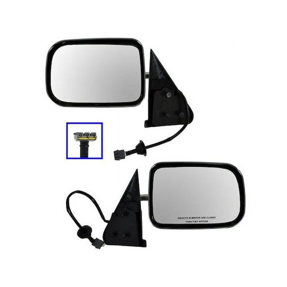 Door Mirror Set 2 Piece - Compatible with 1994 - 1997 Dodge Ram 1500 1995 1996