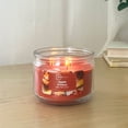 thumbnail image 2 of Mainstays 3-Wick Glass Jar Candle, Apple Fritter, 11.5 oz, 2 of 9