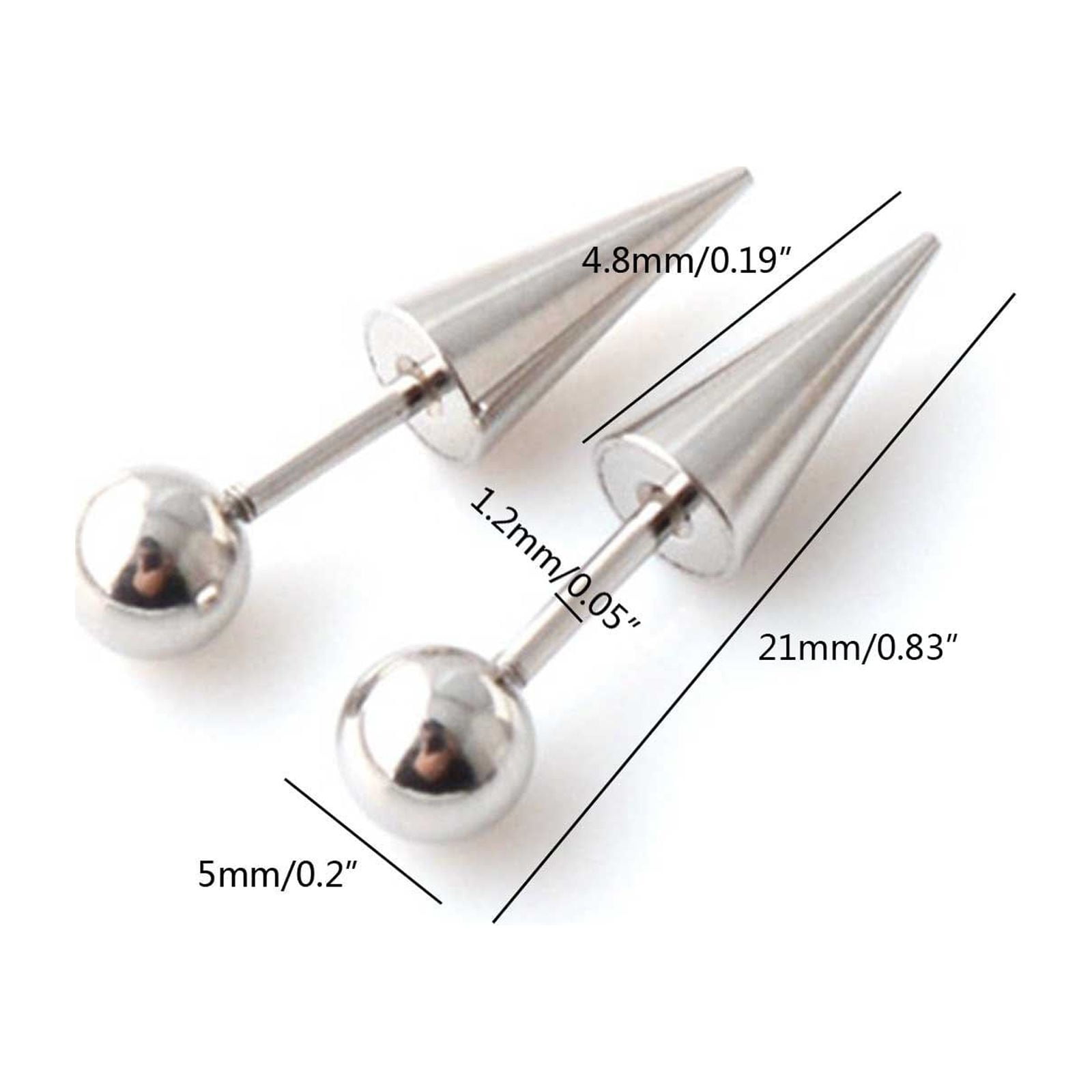 E.M. spike pearl earrings - Silver