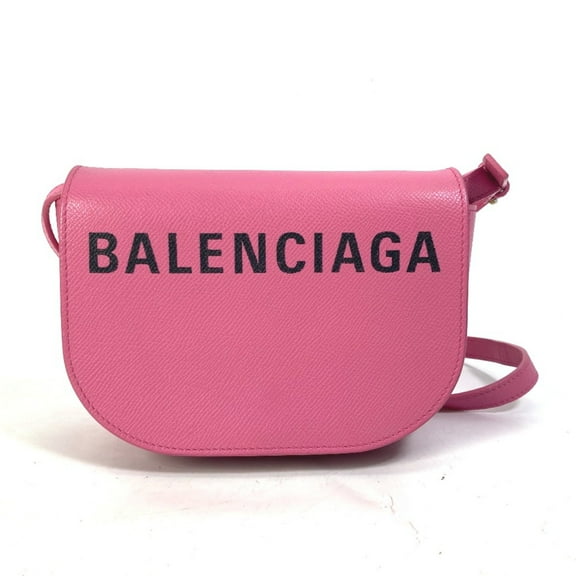 Pre-Owned Balenciaga 550639 Pochette Crossbody bag Shoulder Bag pink Black (Good)