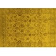 thumbnail image 1 of Ahgly Company Machine Washable Indoor Rectangle Oriental Yellow Traditional Area Rugs, 2' x 5', 1 of 4
