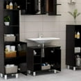 thumbnail image 3 of vidaXL Bathroom Cabinet White 23.6"x12.6"x21.1" Chipboard, 3 of 19