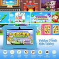 thumbnail image 4 of Tableta para niños Veidoo, 32GB de almacenamiento, WiFi, tableta Android de 7 pulgadas para niños pequeños(azul), 4 of 5