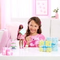 thumbnail image 4 of Barbie Party Unboxed Pet Birthday Series Doll & Accessories, Shimmerin’ Hearts Set with 10 Surprises, 4 of 8