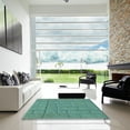 thumbnail image 7 of Ahgly Company Machine Washable Indoor Square Transitional Dark Mint Green Area Rugs, 8' Square, 7 of 7