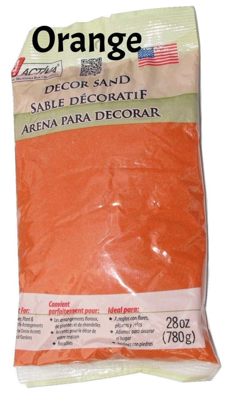 ACTÍVA 28 oz. Bag of Orange Decor Sand Decorative Colored Sand