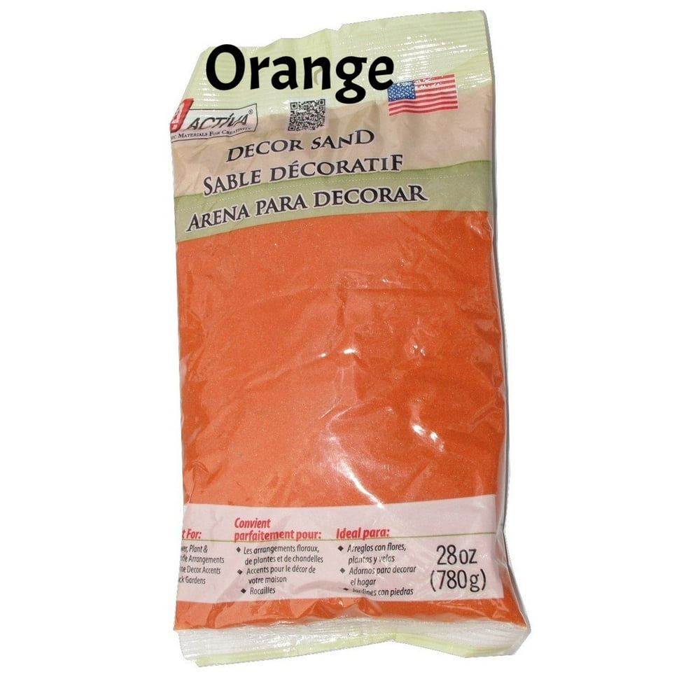 ACTÍVA 28 oz. Bag of Orange Decor Sand Decorative Colored Sand
