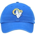 thumbnail image 2 of Men's '47 Royal Los Angeles Rams Clean Up Primary Logo Adjustable Hat, 2 of 4