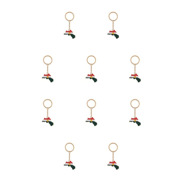 Jumpingount Colgante de cadena de plata a la moda, más atractivo entre la multitud, muestra un collar encantador de sabor único, llavero llavero 10Conjunto
