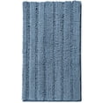 thumbnail image 1 of Alfombra de baño Clara Clark, ultrasuave, de felpa, azul peludo, 44 x 26 cm, 1 of 9