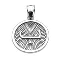 thumbnail image 1 of STERLING SILVER ARABIC LETTER "BAA" INITIAL CHARM PENDANT - Pendant with 20" chain, 1 of 1