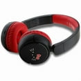 thumbnail image 2 of Hello Kitty Face Logo Bluetooth Wireless Headphones Black/Red - HKOBHV6ROKFR, 2 of 5