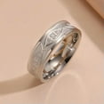 thumbnail image 4 of Stainless Steel Jesus Fish Ring 6mm Wide Finger Rings Religious Amulet Jewelry, 4 of 7