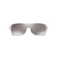 thumbnail image 2 of Oakley Men's OO9307 Turbine Rotor Rectangular Sunglasses, Polished Clear/Prizm Black Polarized, 32 mm, 2 of 4