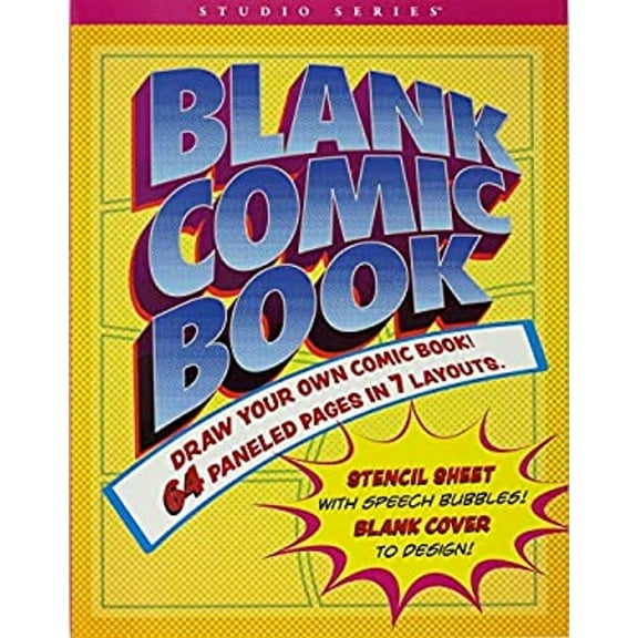 Pre-Owned Blank Comic Book (Stencil Included) (Paperback) 9781441332929