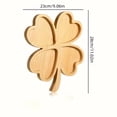 thumbnail image 3 of Chanana St. Patrick's Day Plates Shamrock Bamboo Serving Platter Wooden Clover Shaped Candy Dish Fruit Snack Plate Irish Heart Appetizer Serving Tray for St Patrick's Supplies, 3 of 6
