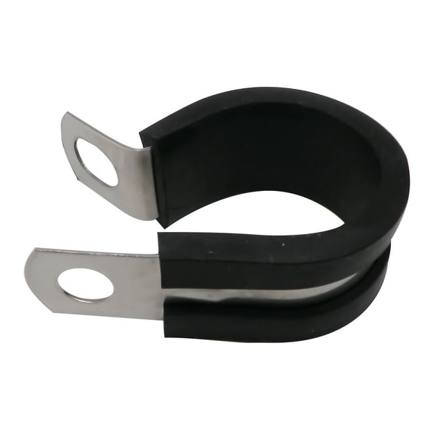 3/8" Cable Clamp Stainless Steel Insulated Rubber Cushioned Cable