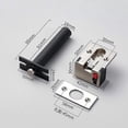 thumbnail image 1 of 1 Set Security Concealed Door Chain Guard Stainless Steel Anti Theft Door Bolt Latch Locks for Home Bedroom Apartment Hotel Office, 1 of 3