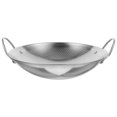 thumbnail image 3 of HLONK 8” Stainless Steel Wok Pan for Cooking, 3 of 5